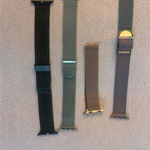 Stylish Black and Gray Wearable Wristbands